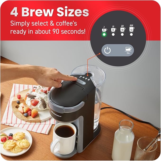 Elite Gourmet EHC323 Rapid Brew Technology 2-in-1 Capsule Coffee Maker - Image 3