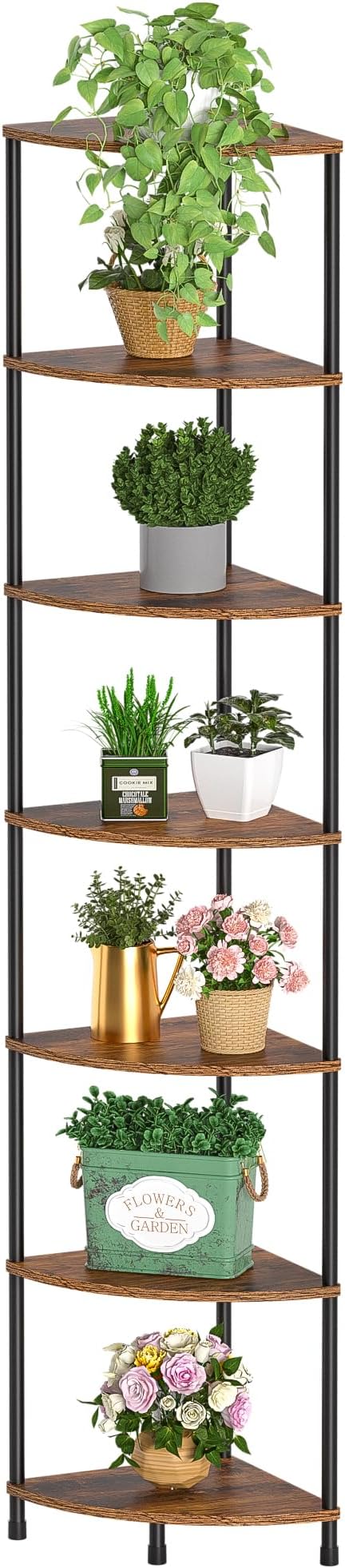 Corner Plant Stand Shelf, 7 Tier Tall Plant Stand - Image 9