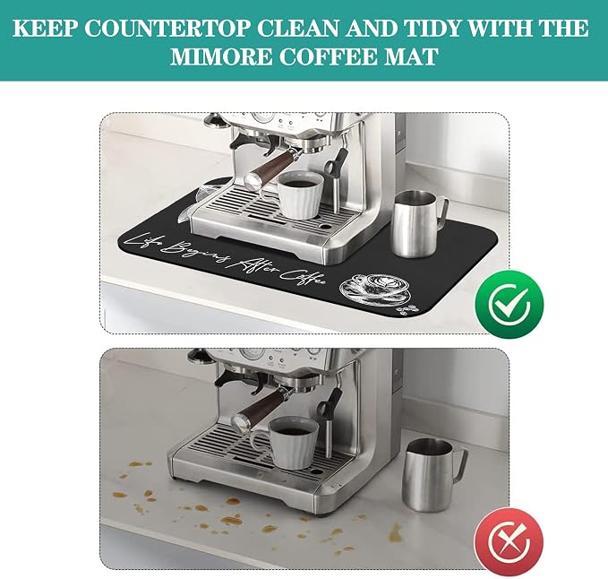 Coffee Mat - Fashion Absorbent Drying Mat Waterproof Protects Kitchen - Maker - Image 4