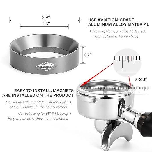 58mm Magnetic Dosing Funnel for Espresso Portafilters - Image 6