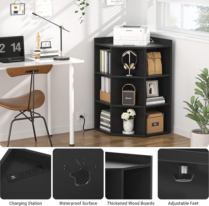 Aheaplus Corner Cabinet, Corner Cube Toy Storage - Image 6