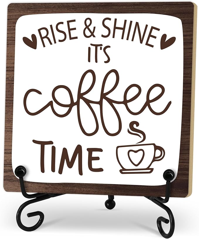 Coffee Desk Decor Sign, Coffee Time Sign by Zmyollo