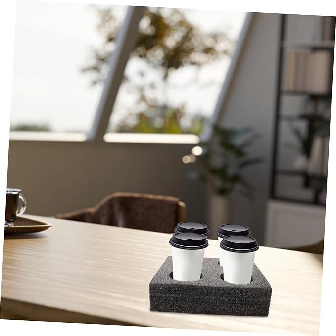 LIFKOME Takeout Coffee Cup Carrier Tray Portable Compartment Drink Holder - Image 4