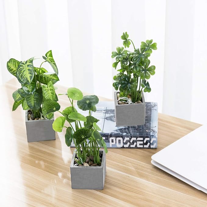 MyGift Artificial Plants Indoor, Faux House Plant - Image 3