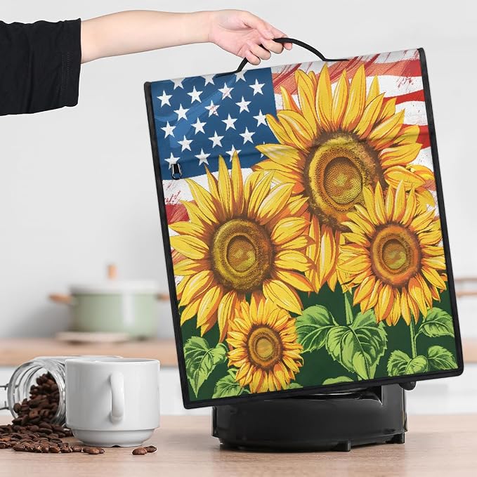 Sunflower Art Kitchen Aid Mixer Cover Compatible Stand Mixer Dust Cover | Flag - Image 9