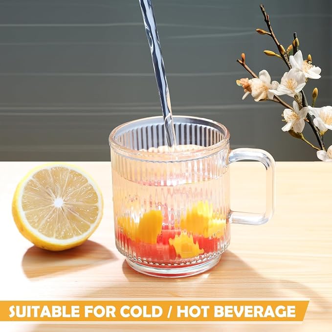 12 PACK Premium Glass Coffee Mugs - Image 6