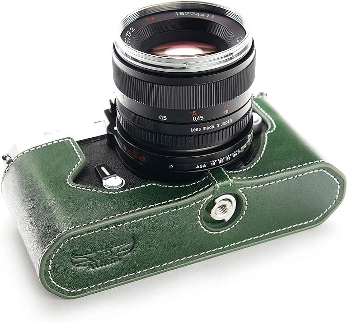 TP Original Handmade Genuine Real Leather Half Camera Case Bag Cover - Image 3