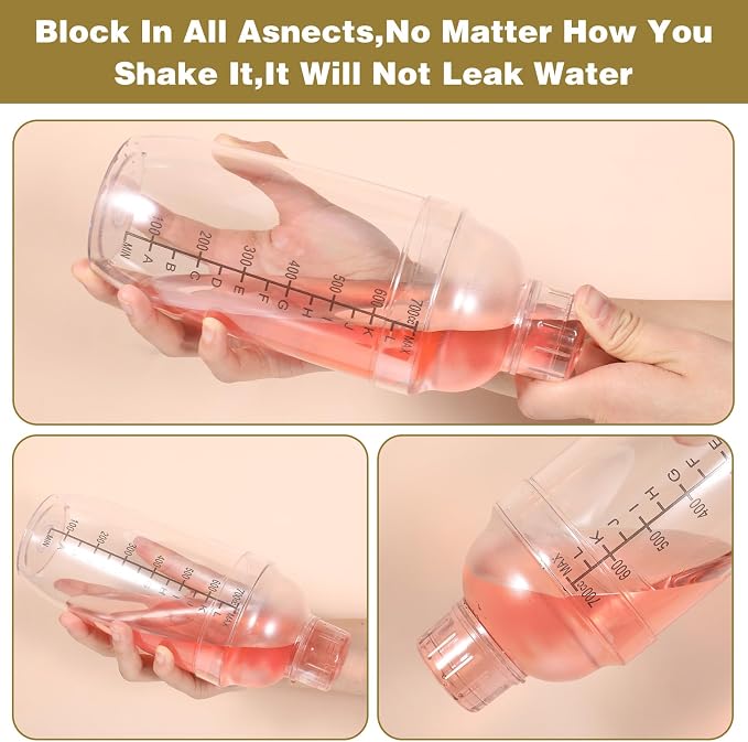 4pcs Plastic Cocktail Shaker 24oz/700ml Hand Drink Mixer - Image 4