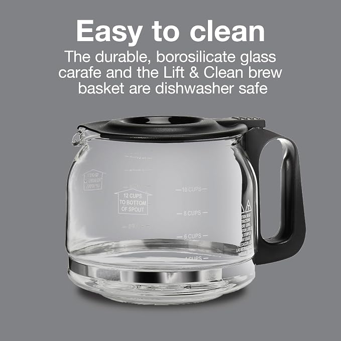 Proctor Silex FrontFill Drip Coffee Maker, Digital & Programmable, 12 Cup Glass - Image 7