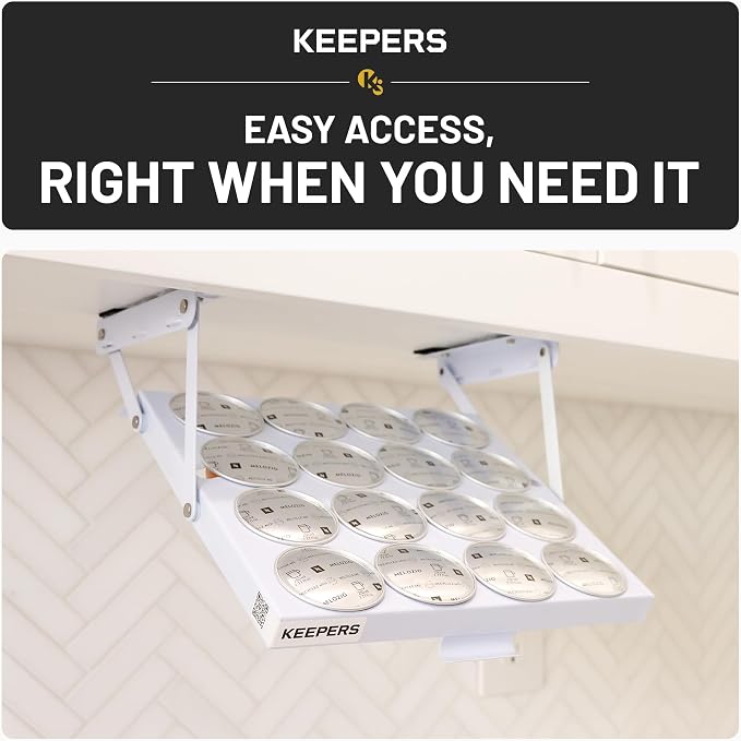 KEEPERS Nespresso® Vertuo® Pod Holder|Under Cabinet Swing Down Coffee Pod - Image 2