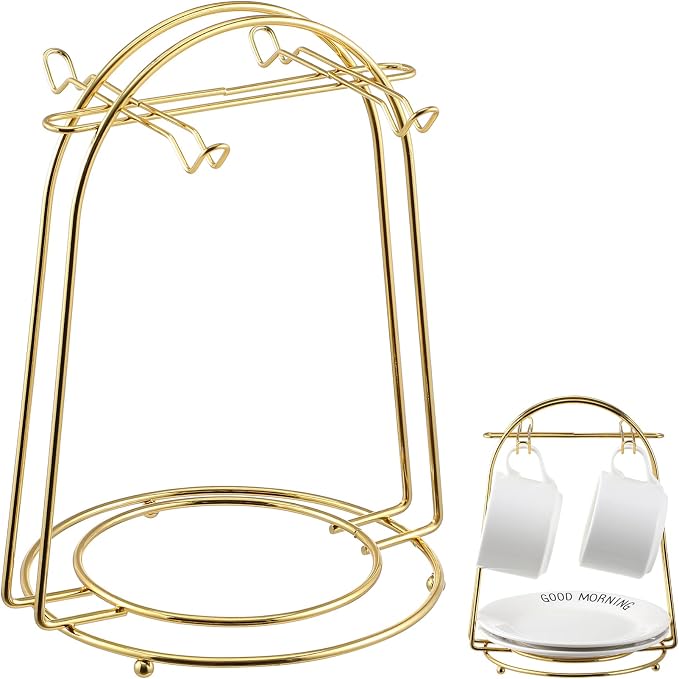 Toddmomy Iron Coffee Cup Holder Rack, Storage by Toddmomy