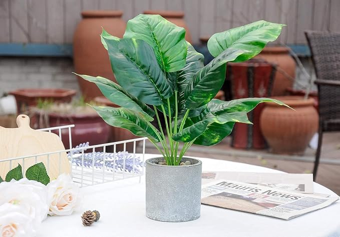 2pcs Fake Plants Medium Artificial Tropical Plants Indoor - Image 6