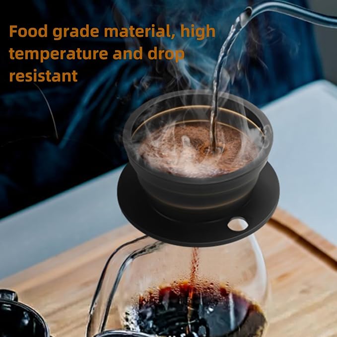 2-Packs Travel Collapsible Paperless Pour Over Coffee Dripper Kit - Image 7