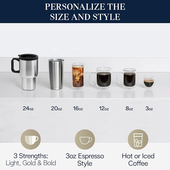 De'Longhi True Brew Drip Coffee Maker, Built in Grinder, Single Serve, 8 oz to - Image 7