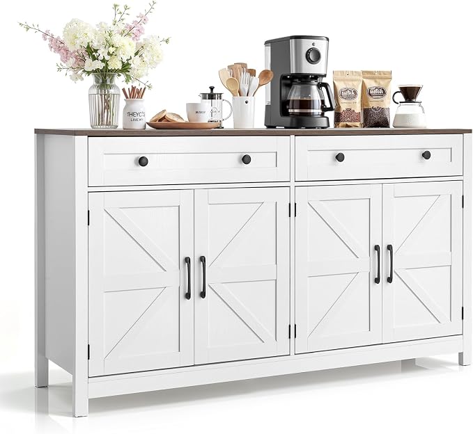 VEVOR Buffet Cabinet, Farmhouse Sideboard Cabinet by VEVOR