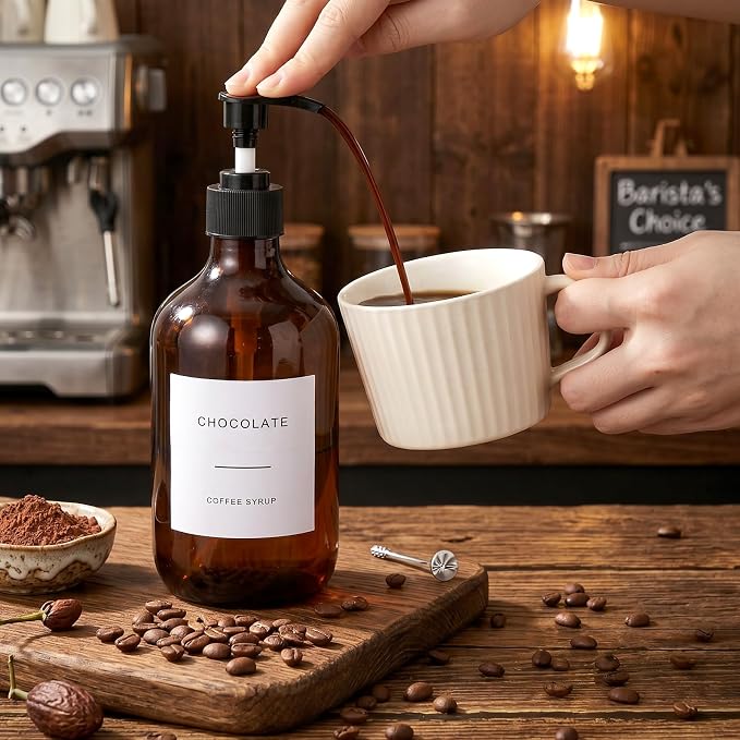 36PCS Coffee Syrup Labels Stickers Syrup Dispenser Labels - Image 4
