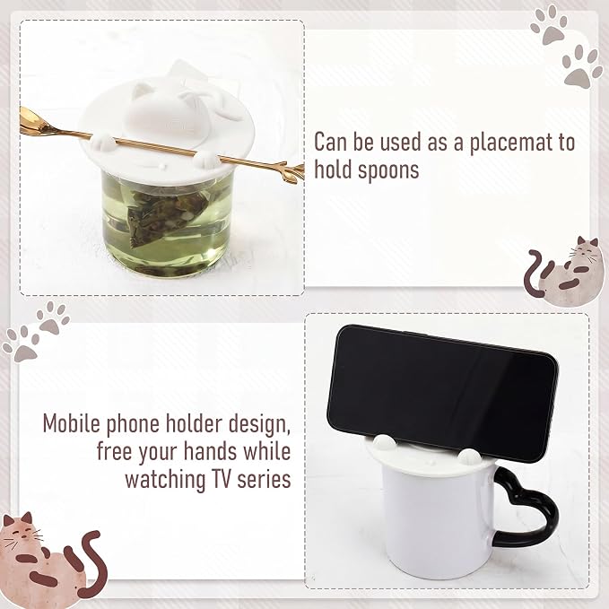 4 Pcs Tea Bag Squeezer 4 Inch Silicone Tea Bag Holder & Squeezer Dishwasher - Image 5