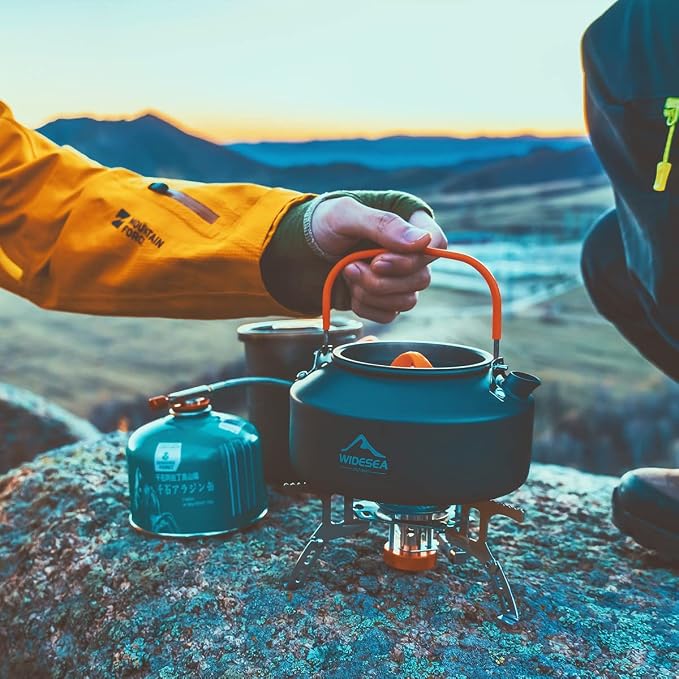 widesea 1L Camping Kettle Portable Ultralight Aluminum Teapot - Image 7