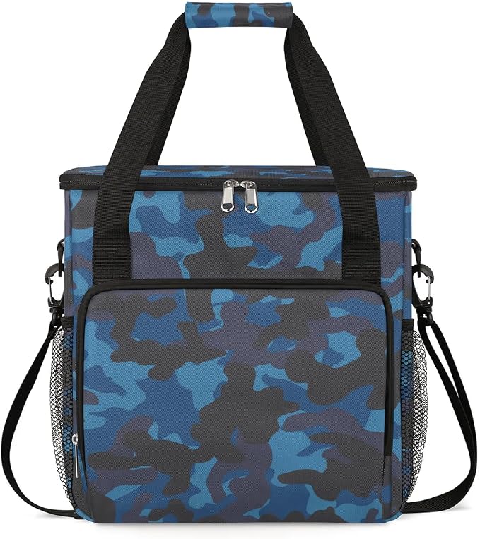 Camouflage Basket Coffee Maker Carring Bag Travel Carrying Storage Tote Bag by CFERSAN