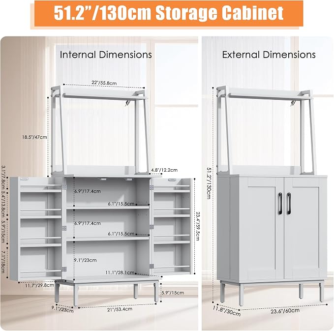 kepptory 51" Kitchen Baker's Rack - Image 2