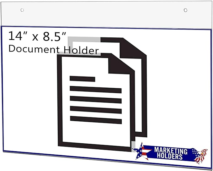 Marketing Holders 25 Pack Wall 14" x 8.5" Sign Holder - Image 7
