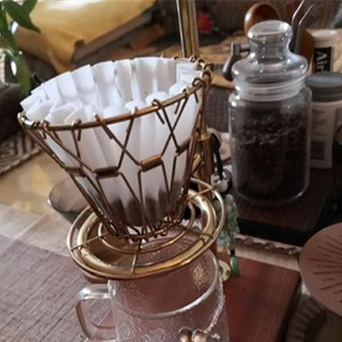 Collapsible Coffee Dripper 3.5x4.3in, 304 Stainless Steel Pour Over Coffee - Image 4