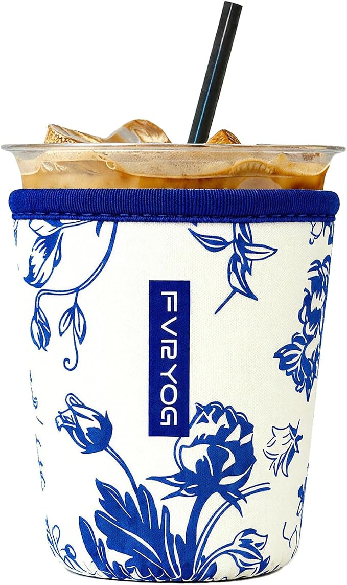 Reusable Insulated Neoprene Iced Coffee Sleeves by Fvryog