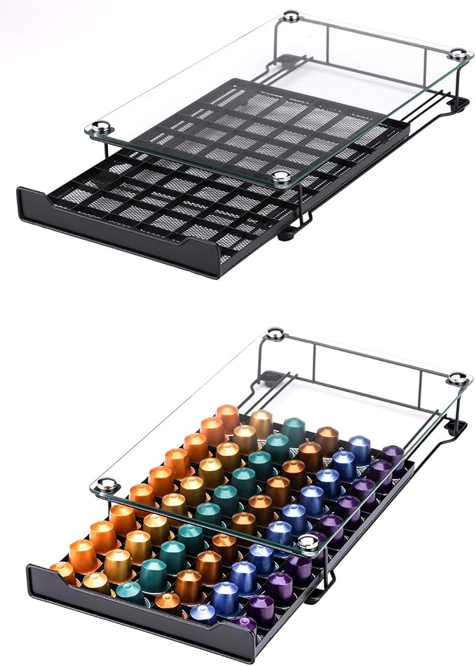 Coffee Pod Storage Holder Capsules Originaline Drawer Organizer, Crystal - Image 4