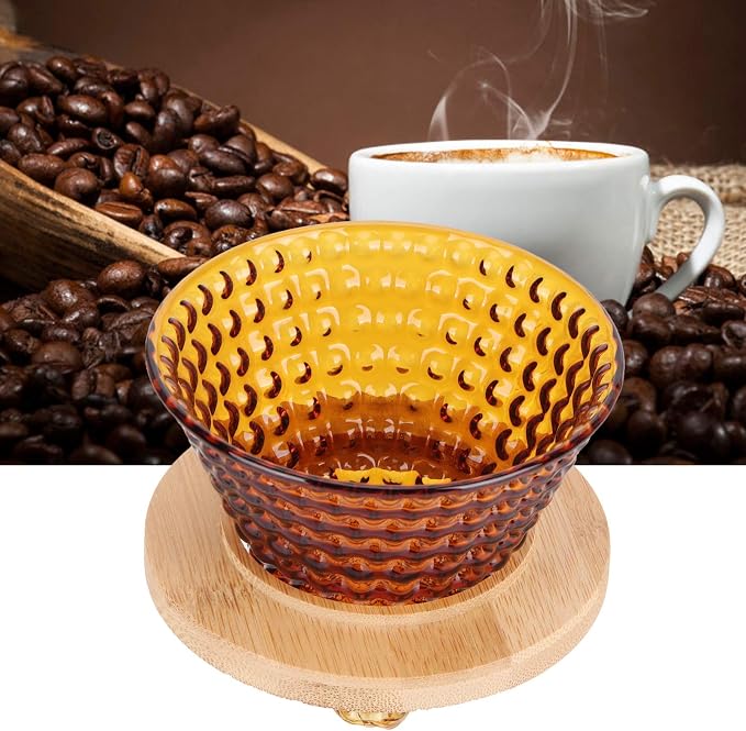 Pour Over Coffee Dripper Coffee Funnel, Coffee Filter Cone Cone Glass Pour Over - Image 5