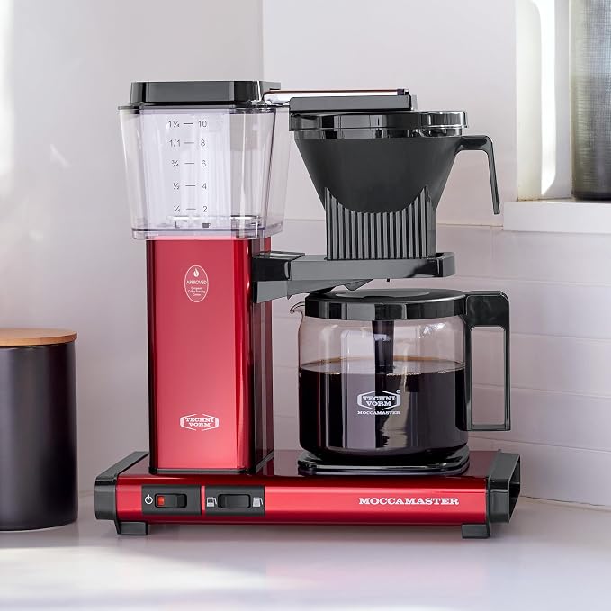 Moccamaster 53944 KBGV Select 10-Cup Coffee Maker, Candy Apple Red, 40 ounce - Image 2