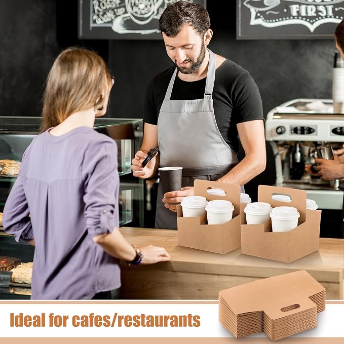 Jetec 50 Pcs 4 Cup Drink Carrier - Image 5