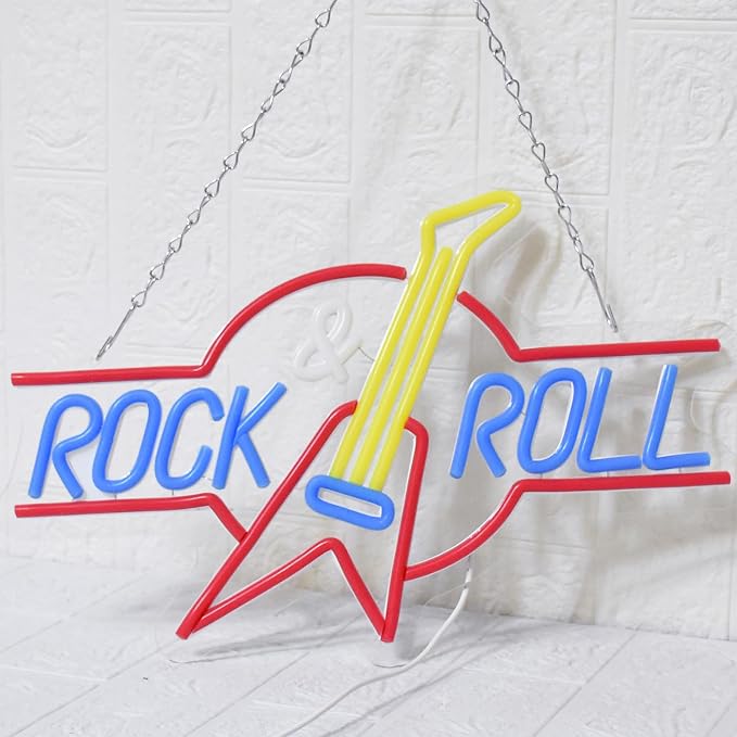 Rock Roll Neon Sign Guitar Neon Sign Led Neon Light - Image 6