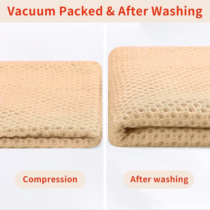 Homaxy 100% Cotton Waffle Weave Kitchen Dish Cloths, Ultra Soft Absorbent Quick - Image 7