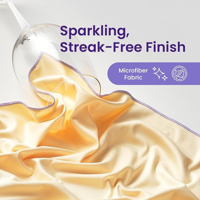 Vintorio Microfiber Polishing Cloth Clear, Streak Free, Cleaning - Image 2