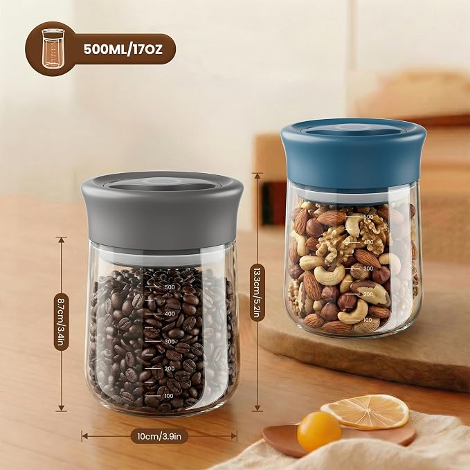 OURCABECUE Wide Mouth Mason Jar 16oz, Newly Upgraded Easy Open Rotating Lid - Image 7