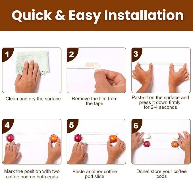 Adhesive Coffee Pod Holder, Coffee Pod Storage - Image 5