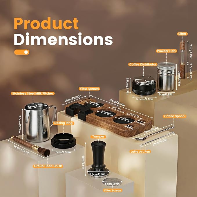 28-Piece 51mm Espresso Accessories Kit, Espresso Machine Tools - Image 6