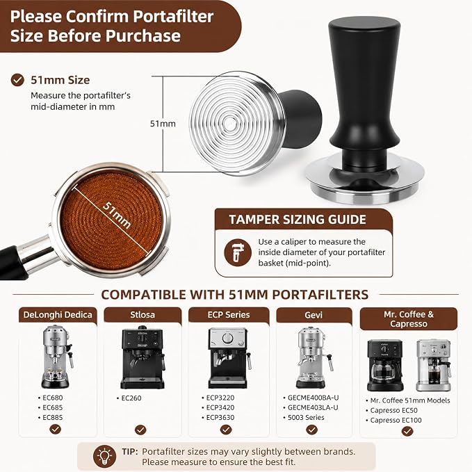 51mm Espresso Tamper Kit - Image 7