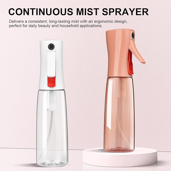 Continuous Spray Bottle for Hair – Fine Mist Water Mister, Empty Spray Bottles - Image 3