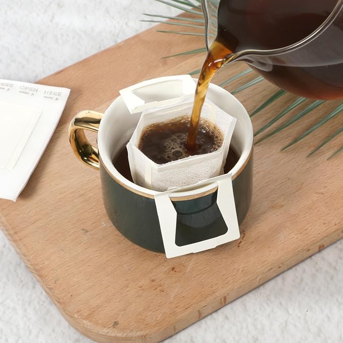 100 Pcs Portable Coffee Filter Paper Bag Hanging Ear Drip Coffee Bags Single - Image 5