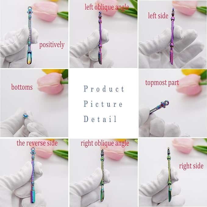 15Pcs Mini Shovel Spoons for Necklace Charms, Keychain Accessories, Measuring - Image 3
