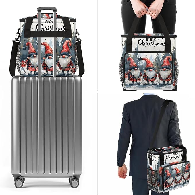 Gnomes Merry Christmas Coffee Maker Carring Bag, Large Insulated Storage - Image 7