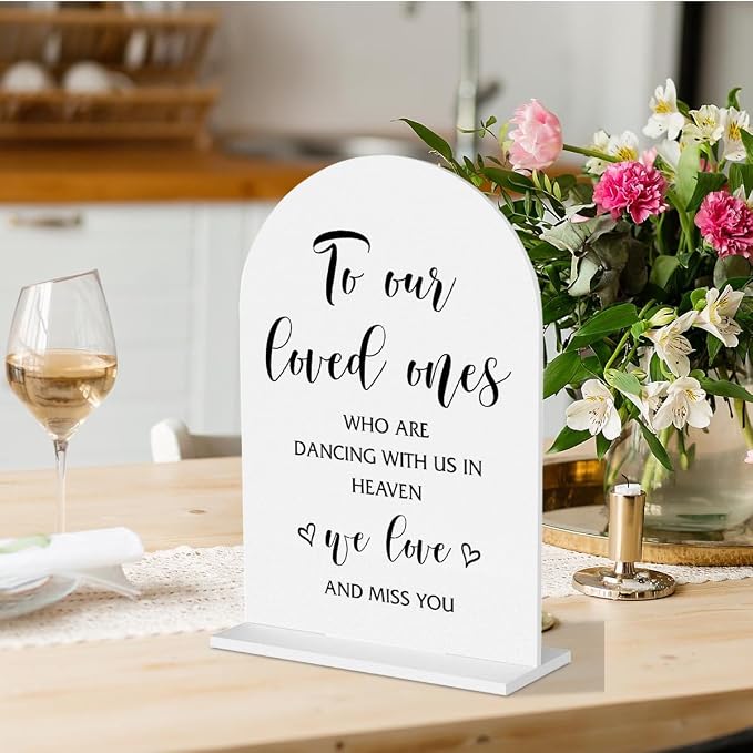 In Loving Memory Wedding Sign, To Our Loved Ones Who Are Dancing - Image 2