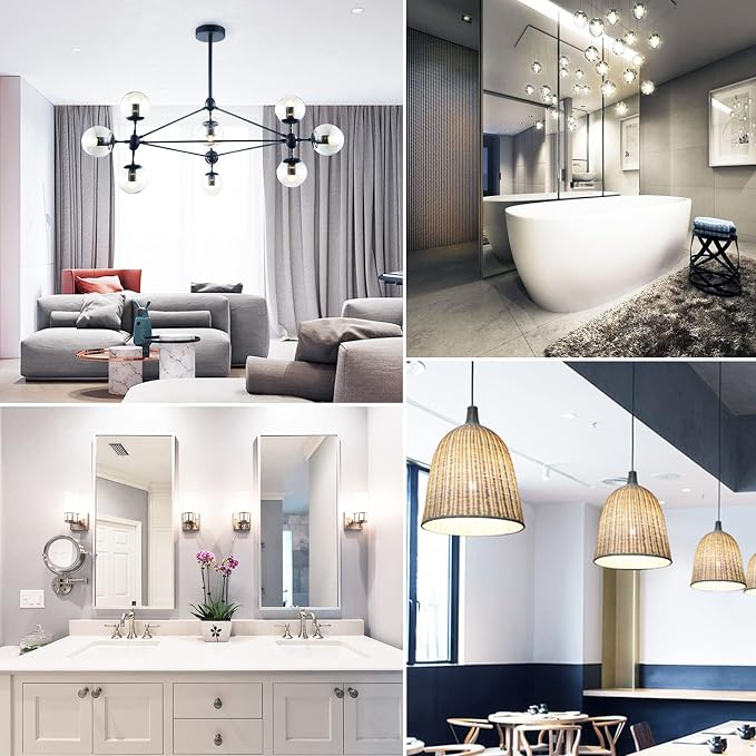 XININSUN G16.5 LED Bulb, E12 40W Candelabra Dimmable Chandelier Light Bulbs - Image 5
