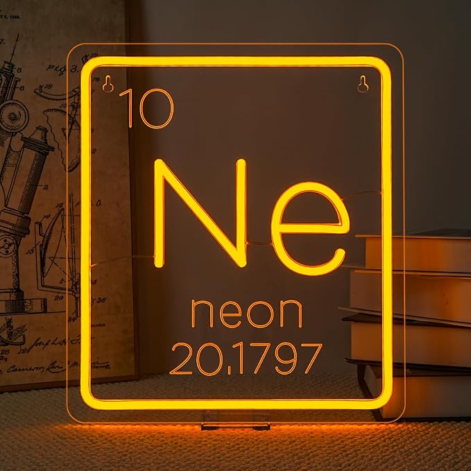 Ne Neon Sign Science Classroom Decor Chemistry class Periodic Table Signs by DREAMFORT