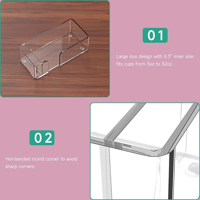 Coffee Bar Accessories and Organizer, Disposable Cup Holder - Image 6