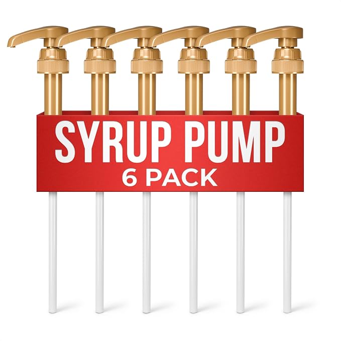 6 Pcs Coffee Syrup Pump Dispenser by ALPENKOK