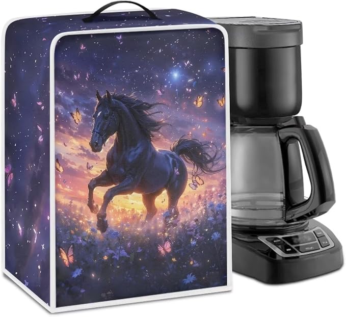 Horse Design Coffee Machine Covers by Kathyboom