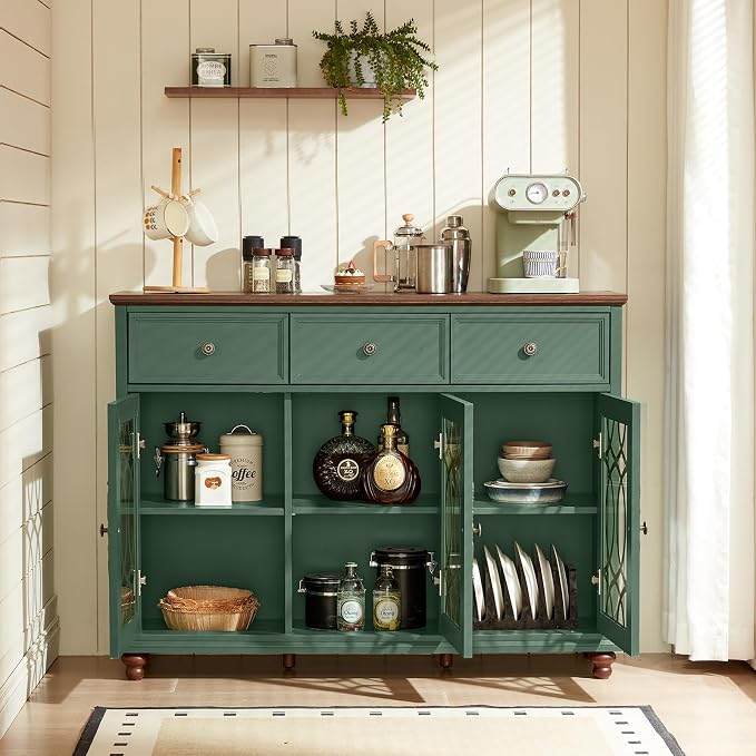 Joaxswe Farmhouse Sideboard Buffet Cabinet - Image 9
