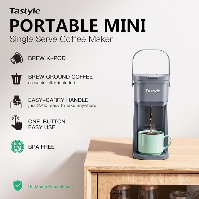 Tastyle K302 Single Serve One Cup Coffee Maker, - Image 2